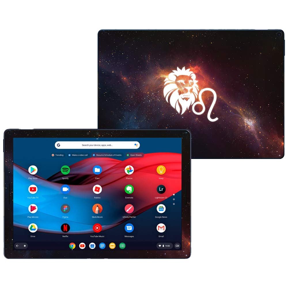 MightySkins Skin Compatible with Google Pixel Slate 12.3" (2018) - Leo | Protective, Durable, and Unique Vinyl Decal wrap Cover | Easy to Apply, Remove, and Change Styles | Made in The USA
