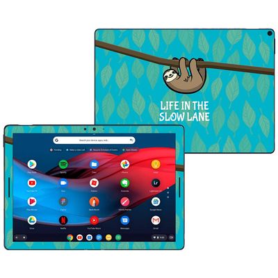 MightySkins Skin Compatible with Google Pixel Slate 12.3" (2018) - Slow Sloth | Protective, Durable, and Unique Vinyl Decal wrap Cover | Easy to Apply, Remove, and Change Styles | Made in The USA