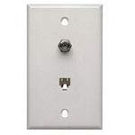 30-9715-BU, Connector Accessories Wall Plate Ivory Bulk (10 Items)