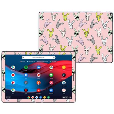 MightySkins Skin Compatible with Google Pixel Slate 12.3" (2018) - Bunny Bunches | Protective, Durable, and Unique Vinyl Decal wrap Cover | Easy to Apply, Remove, and Change Styles | Made in The USA