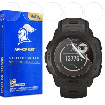 ArmorSuit 6 Pack for Garmin Instinct Matte Screen Protector Anti-Glare MilitaryShield TPU Film - Made in USA