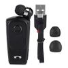 F920 Sports Bluetooth V5.4 Headset Earpiece 2.4GHz Retractable Driving Earphone Support for Office/Driving(Black) for f990 Drahtlose Bluetooth Headset