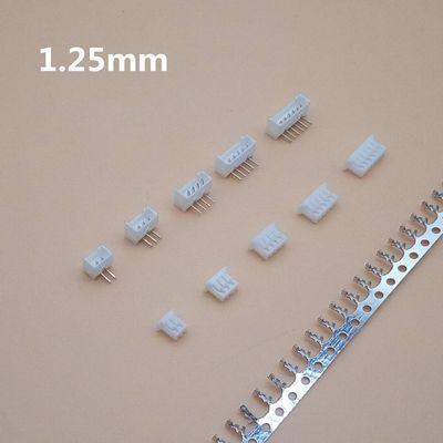 Davitu 20 Set 1.25mm Pitch Connector Micro JST Right Angle Pin 2/3/4/5/6/7/8/9/10P (Pin Header + Housing + Terminal) - (Color: 2P 20sets)
