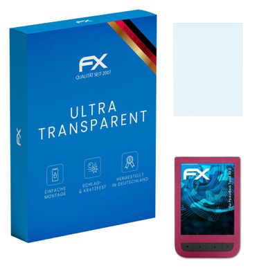 atFoliX Screen Protection Film compatible with PocketBook Touch HD 2 Screen Protector, ultra-clear FX Protective Film (2X)