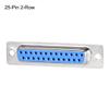 uxcell D-sub Connector DB25 Female Socket 25-pin 2-Row Port Terminal Breakout for Mechanical Equipment CNC Computers Blue Pack of 1 view 2