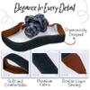 Art Tribute Camera Strap, Vintage Embroidered Neck Shoulder & Crossbody Camera Strap for DSLR Mirrorless Cameras, Fits Canon Nikon Sony Fujifilm, Quick Release, Photographer Gift, Blue Jeans view 3
