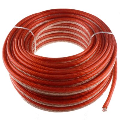 12 Gauge 50' FEET Speaker Wire RED&Clear Home/CAR Fast Free USA Shipping 12AWG