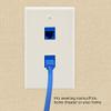 Beszin 2 Port Keystone Jack Wall Plate with Smooth Face (5-Pack, White) view 4