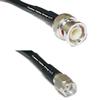 1 Foot RG58 Silver Plated BNC Male to RP-SMA Male RF Coaxial Cable view 1