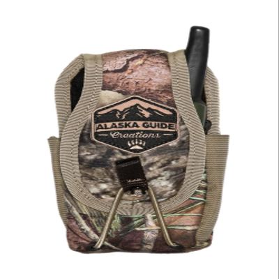 Alaska Guide Creations in-line Camo Accessory Pouch | Adapter GPS Radio Holder | One Size Fits Most Walkie Talkie Pack (Mossy Oak Break-Up Country)