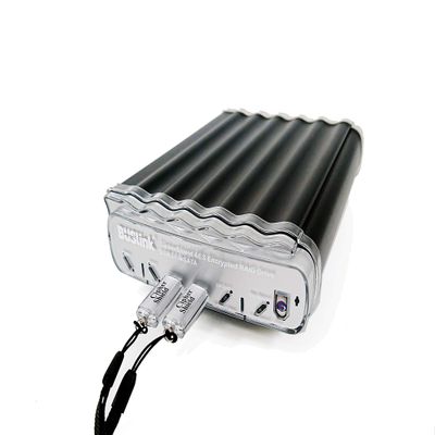 BUSlink CipherShield Dual Keys FIPS 140-2 Level 2 HIPAA 512-bit AES USB 3.1 Gen 2/eSATA RAID 0 Hardware Encrypted External Desktop SSD Drive (8TB)