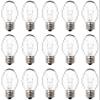 Snnalosses Wax Warmer Bulbs - 15W C7 Replacement Bulbs for Scentsy Wax Melt Warmer, Himalayan Salt Lamps, Plug-in Diffusers - Warm White, Dimmable, 15 Packs view 1