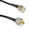 10 feet RG58 Silver Plated TNC Male to PL259 UHF Male RF Coaxial Cable view 1
