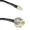 3 feet RG58 Silver Plated RP-SMA Female to N Female Bulkhead RF Coaxial Cable view 1