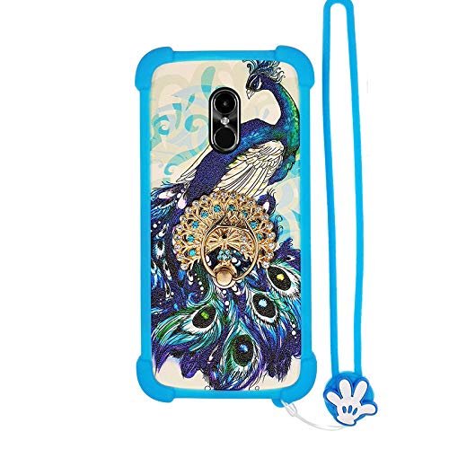 Case for BLU Pure View Case Silicone Border + PC Hard backplane Stand Cover XKQ