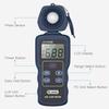 Dr.meter Professional LED Light Meter, Digital Illuminance Meter with 0-200,000 Measuring Ranges and 270 Degree Rotatable Detector view 2