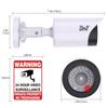 BNT Dummy Fake Camera, Surveillance Security CCTV Dome Camera, with One LED Light, Security Alarm Sticker Label (TC-W2), Security Camera Suitable for Indoor/Outdoor (2 Pack, White) view 2