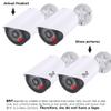 BNT Dummy Fake Camera, Surveillance Security CCTV Dome Camera, with One LED Light, Security Alarm Sticker Label (TC-W2), Security Camera Suitable for Indoor/Outdoor (2 Pack, White) view 3