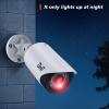 BNT Dummy Fake Camera, Surveillance Security CCTV Dome Camera, with One LED Light, Security Alarm Sticker Label (TC-W2), Security Camera Suitable for Indoor/Outdoor (2 Pack, White) view 4