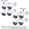BNT Dummy Fake Security Camera, with One Red LED Light at Night, for Home and Businesses Security Indoor/Outdoor (4 Pack, White) view 2