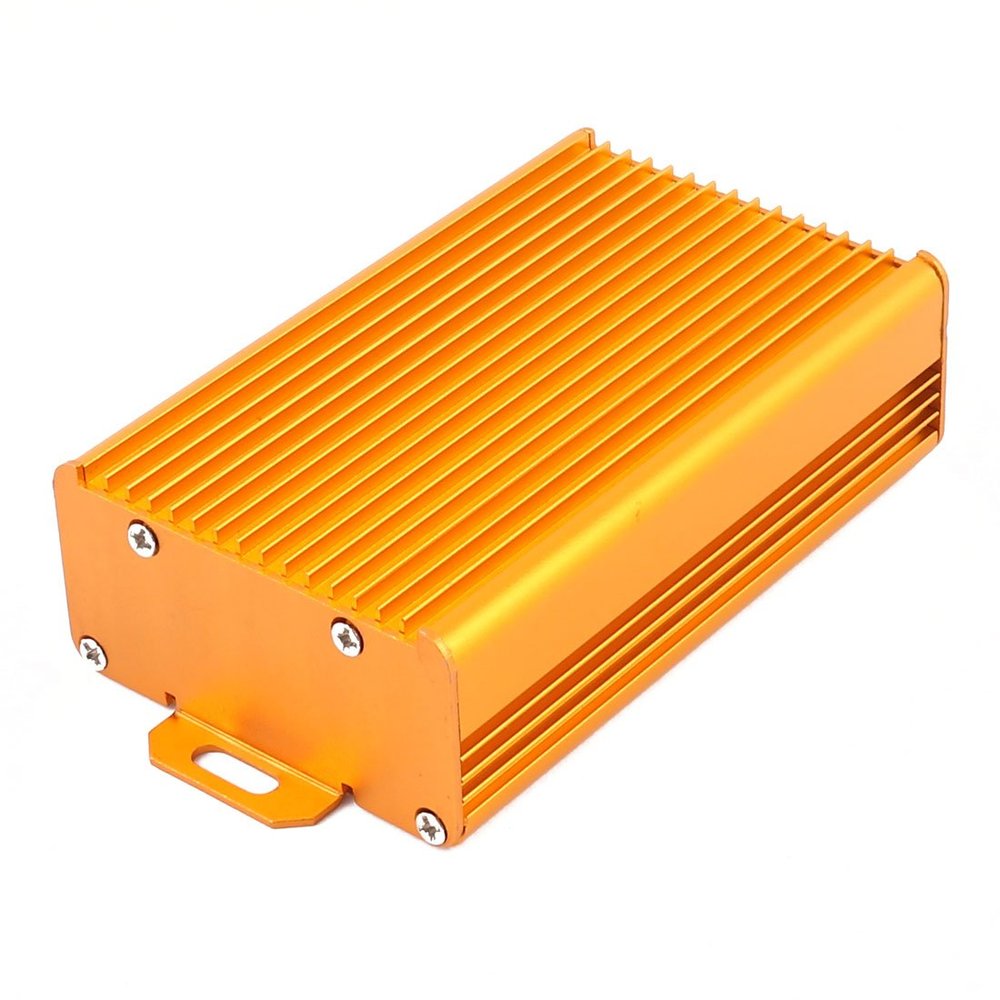 Aexit 113 x Audio & Video Accessories 70 x 35mm Multi-Purpose Electronic Extruded Aluminum Enclosure Connectors & Adapters Box Golden