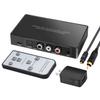 Digital to Analog Audio Converter with Remote, 192KHz/24bit Digital Coaxial Toslink to Analog L/R RCA 3.5mm Audio with Both Toslink Cable and Coaxial Cable view 1