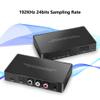 Digital to Analog Audio Converter with Remote, 192KHz/24bit Digital Coaxial Toslink to Analog L/R RCA 3.5mm Audio with Both Toslink Cable and Coaxial Cable view 3