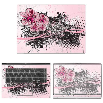 Decalrus - Protective Decal Floral Skin Sticker for LG Gram 17Z990 (17.3" Screen) case Cover wrap LGgram17_17Z990-134