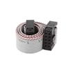 Aexit 25cm 10 Video Cables Pin Female Wires Extension Flat Connector Cables Cable Gray view 1
