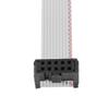 Aexit 25cm 10 Video Cables Pin Female Wires Extension Flat Connector Cables Cable Gray view 2