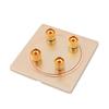 Aexit Audio Speaker Door Control Wall Plate Panel 4 Binding Post for Banana Gold Keyswitches Tone 86x86mm view 2