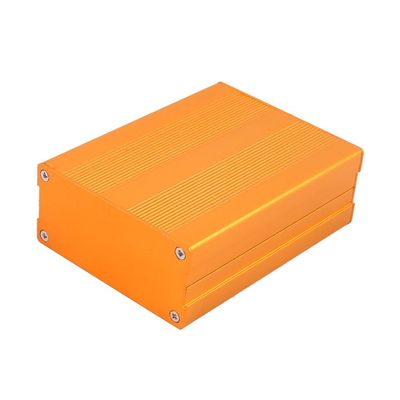 Aexit 103 x Audio & Video Accessories 76 x 35mm Multi-Purpose Electronic Extruded Aluminum Enclosure Connectors & Adapters Box Golden