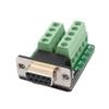 Aexit DB9 RS232 Audio & Video Accessories Serial Female Adapter Plate 9 Position Terminal Connector Signal Module Green with Connectors & Adapters Insulation Pads view 1
