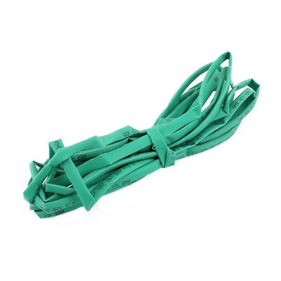 Aexit Polyolefin 5M Wiring & Connecting Length 6mm Dia Heat Shrinkable Tube Heat-Shrink Tubing Sleeving Green