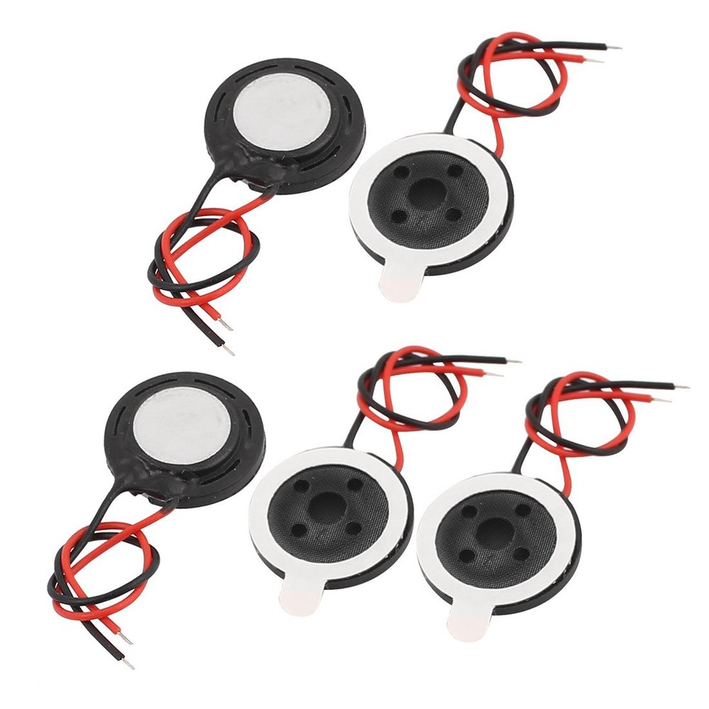 Aexit 5pcs 13mm Speakers Dia 8 Ohm 0.5W 2-Wire Mini Audio Mediant Internal Magnetic Speaker for Satellite Speakers Tablet PC
