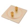 Aexit Audio Speaker Door Control Wall Plate Panel 2 Binding Post for Banana Gold Keyswitches Tone 86x86mm view 2