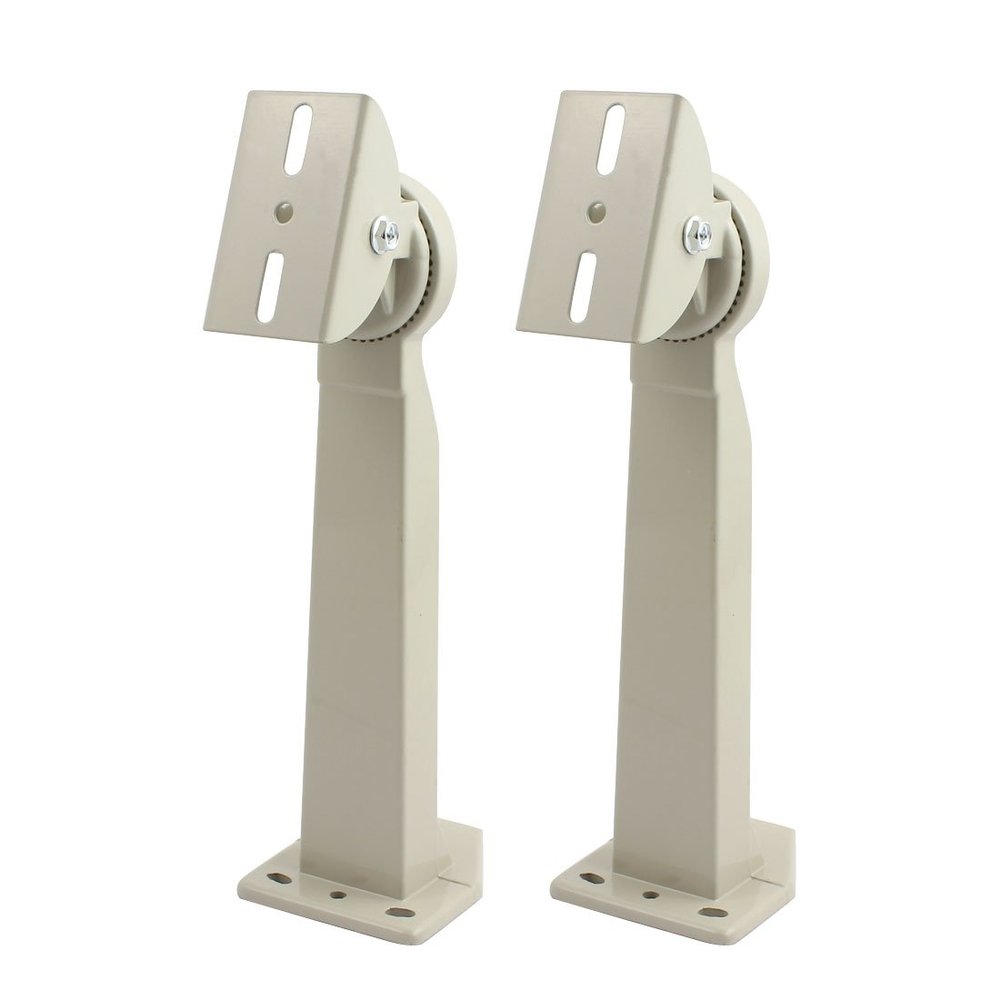 Aexit 2pcs Wall Surveillance Accessories Mount CCTV Security Camera Housing Aluminum Mounting Bracket Gray Surveillance Housing & Mounting Brackets 300mm Height