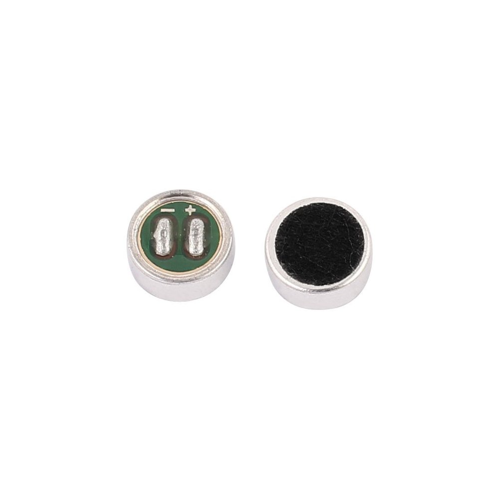 Aexit 2Pcs 6mm Speakers x 2.7mm Capacitive Electret Microphone Pickup Satellite Speakers 30-44DB Sensitivity