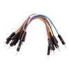 Aexit 10PCS 2.54mm Audio & Video Accessories Pitch 1P Male Breadboard Double Head Jumper Wire Cable Connectors & Adapters 10cm Length view 1