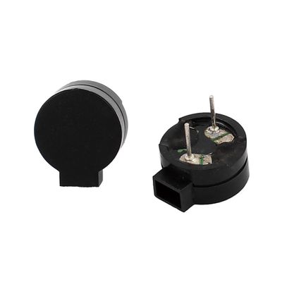 Aexit 2pcs DC Speakers 5V 2 Terminals Single-Side Buzz Passive Stereo Electronic Satellite Speakers Buzzer 13x12x6mm