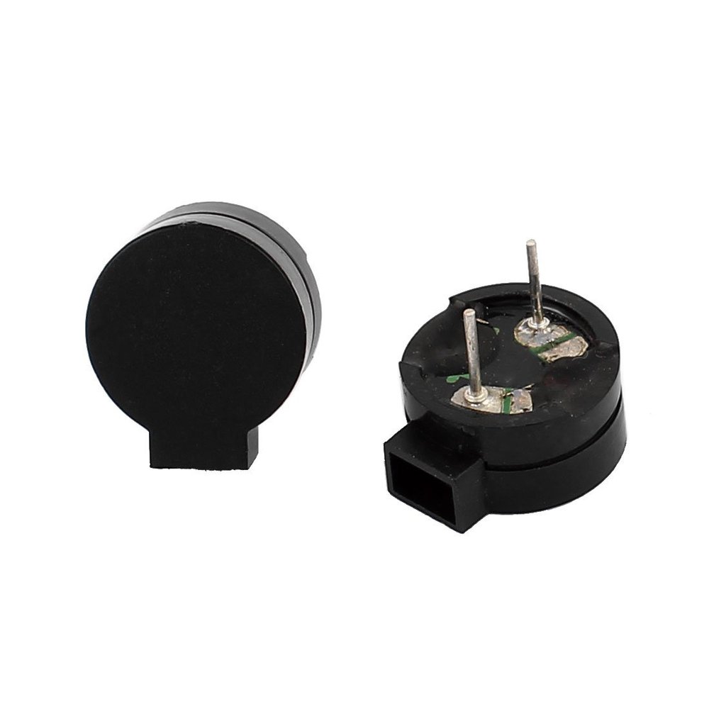 Aexit 2pcs DC Speakers 5V 2 Terminals Single-Side Buzz Passive Stereo Electronic Satellite Speakers Buzzer 13x12x6mm