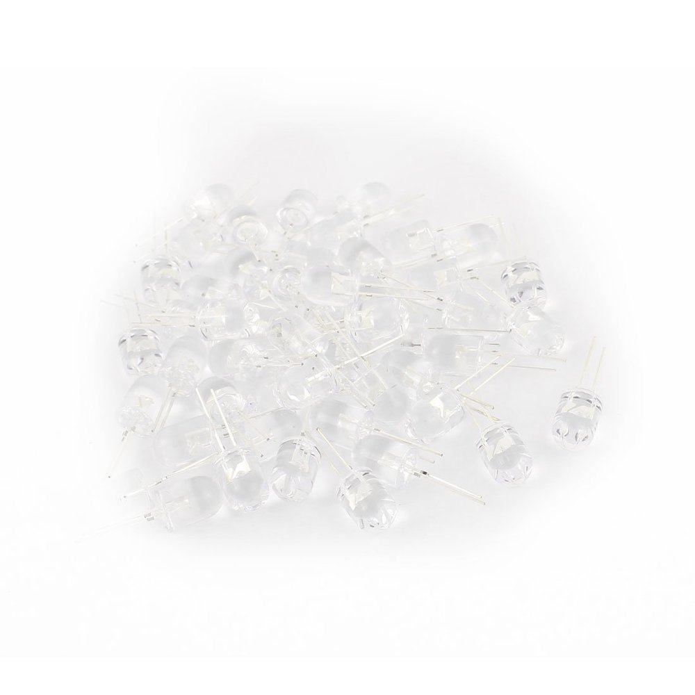 Aexit 50 Pcs Surveillance Video Equipment Low Power 850 Nano IR Infrared LED Diode SD-DR810C8 for Video Transmission Systems CCTV Camera