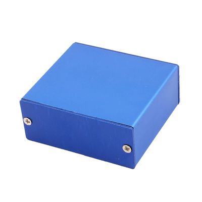 Aexit 58 x Audio & Video Accessories 53 x 24mm Multi-Purpose Extruded Aluminum Enclosure Electronic Connectors & Adapters Box Blue