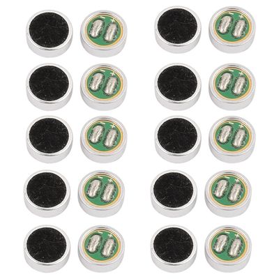 Aexit 20Pcs 6mm Speakers x 2.2mm Capacitive Electret Microphone Pickup Satellite Speakers 30-44DB Sensitivity