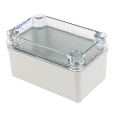 Aexit 130 x Cable Assemblies 80 x 70mm Transparent Cover Sealed Box Waterproof Junction Power Cables Box Enclosure