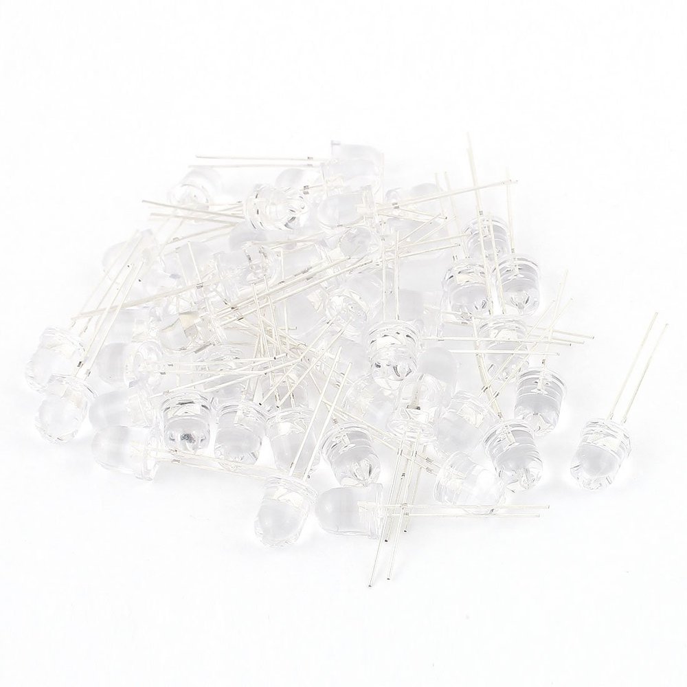 Aexit 50 Pcs Surveillance Video Equipment Low Power 850nm IR Infrared LED Diode SD-DR812C8 for Video Transmission Systems CCTV Camera