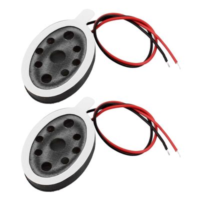 Aexit 2pcs 18 Speakers x 13 x 4mm Oval 8 Ohm 1W Dual Wire Mini Audio Full Range Stereo Speaker for Satellite Speakers Tablet PC