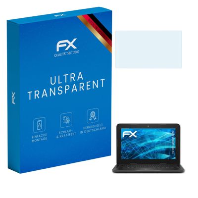 atFoliX Screen Protection Film compatible with Dell Latitude 3190 Screen Protector, ultra-clear FX Protective Film (2X)