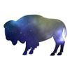 Bison Buffalo Oxen - Vinyl Decal Sticker - 9" x 5.75" - Galaxy view 1