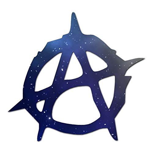 Anarchy Symbol - Vinyl Decal Sticker - 12.75" x 12" - Galaxy